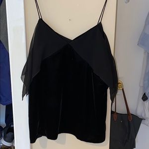 Fancy Velvet Black Top!